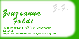 zsuzsanna foldi business card